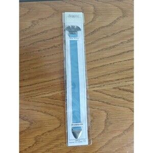 Seagull Pewter Owl BLUE Ribbon Bookmark VTG